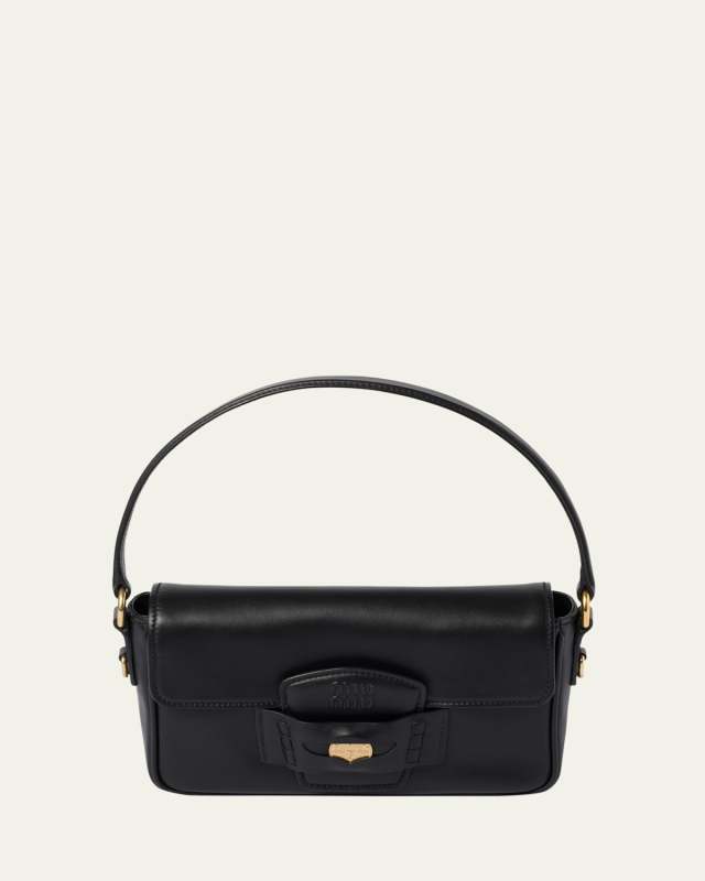 Penny Flap Leather Shoulder Bag